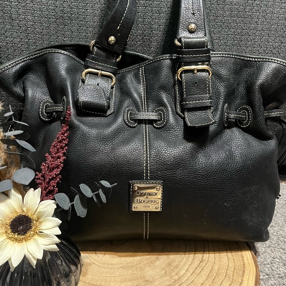 Dooney & Bourke Chiara Black Leather Handbag Purse Tote